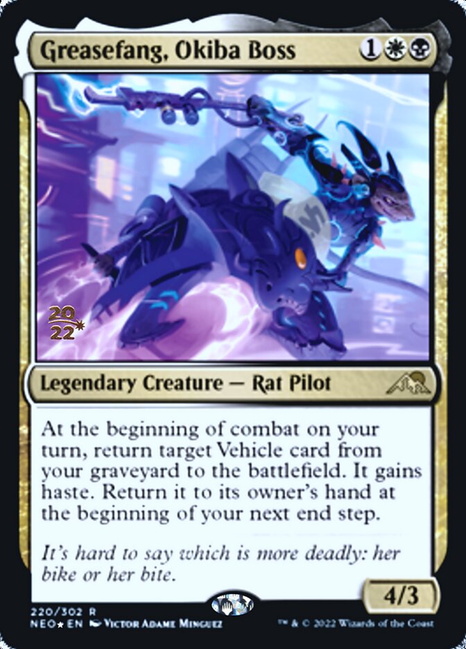 Greasefang, Okiba Boss [Kamigawa: Neon Dynasty Prerelease Promos] | Good Games Adelaide SA