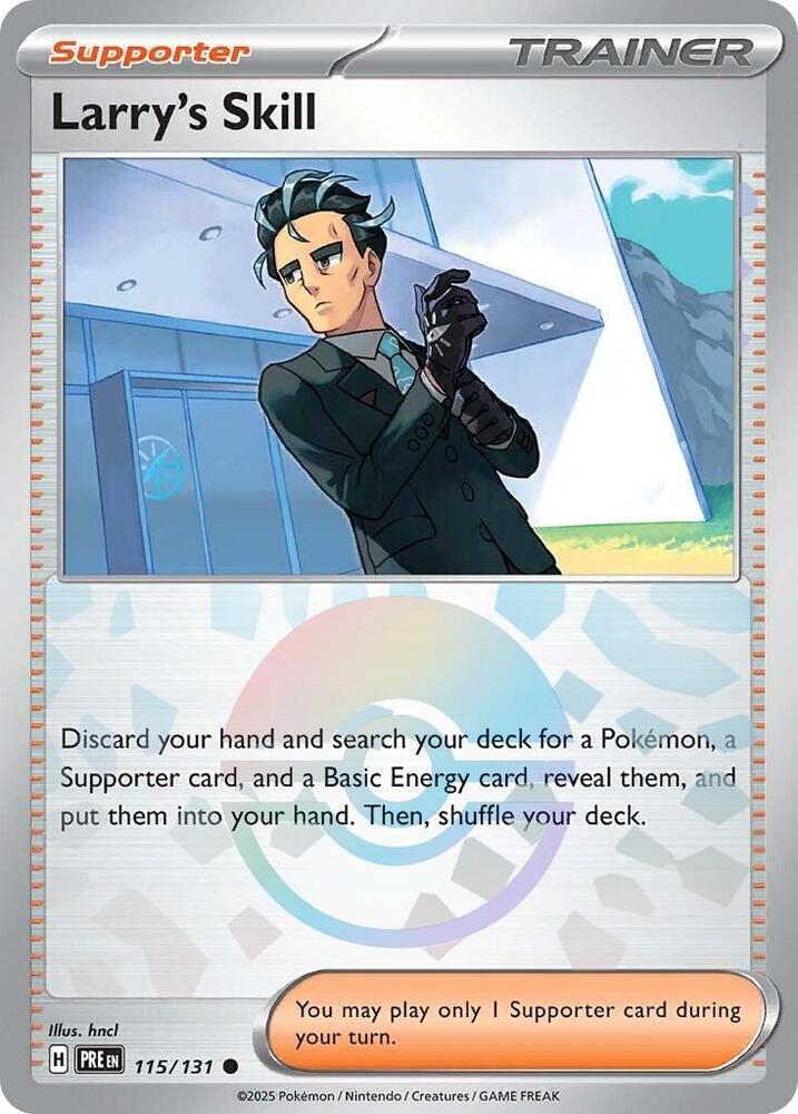 Larry's Skill (115/131) (Poke Ball Pattern) [Scarlet & Violet: Prismatic Evolutions] | Good Games Adelaide SA