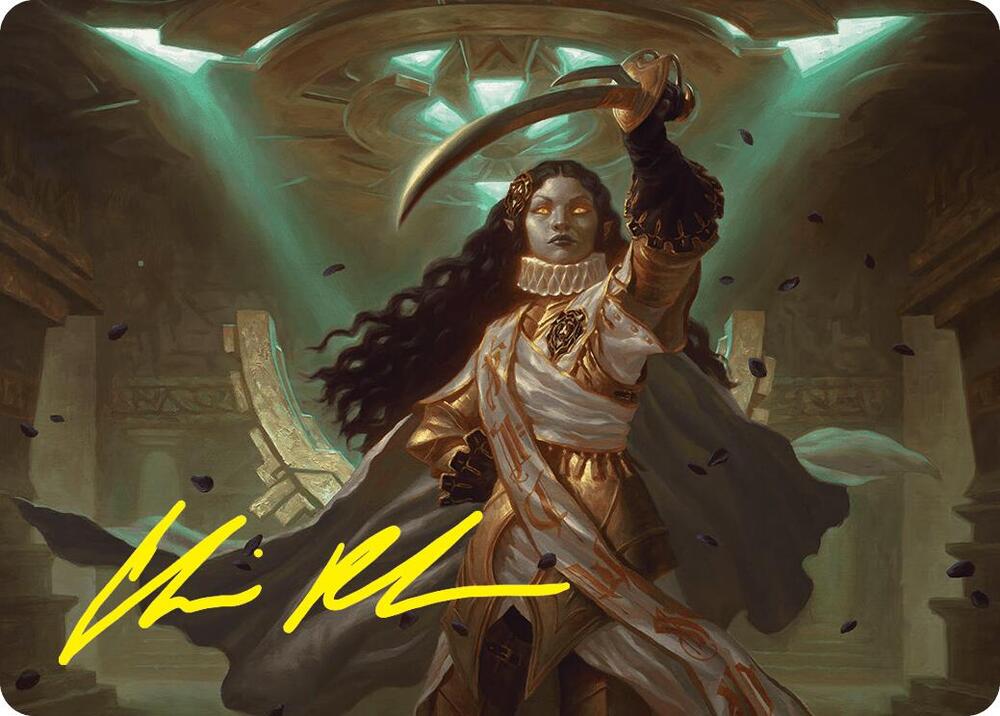 Elenda Saint of Dusk Art Card 15 54 Gold Stamped Signature 15 (Art Series: Foundations)  | Good Games Adelaide SA
