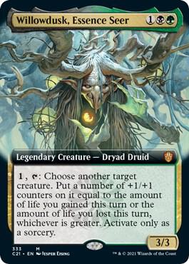 Willowdusk Essence Seer Extended Art 333 (Commander 2021)  | Good Games Adelaide SA