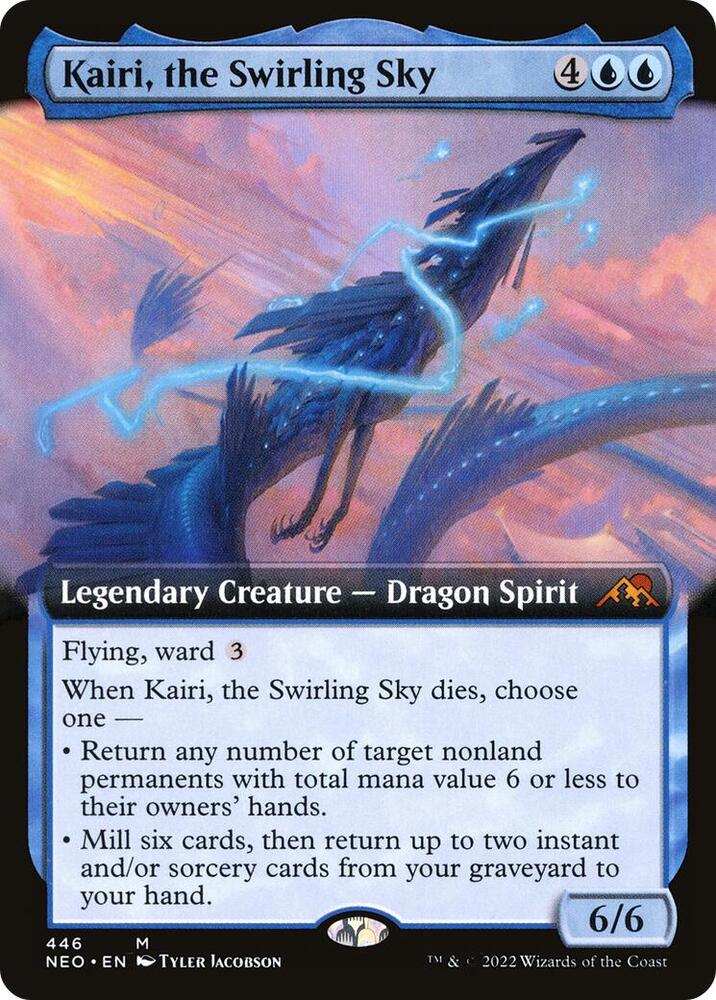 Kairi, the Swirling Sky 446 (Kamigawa: Neon Dynasty)  - Extended Art Foil | Good Games Adelaide SA