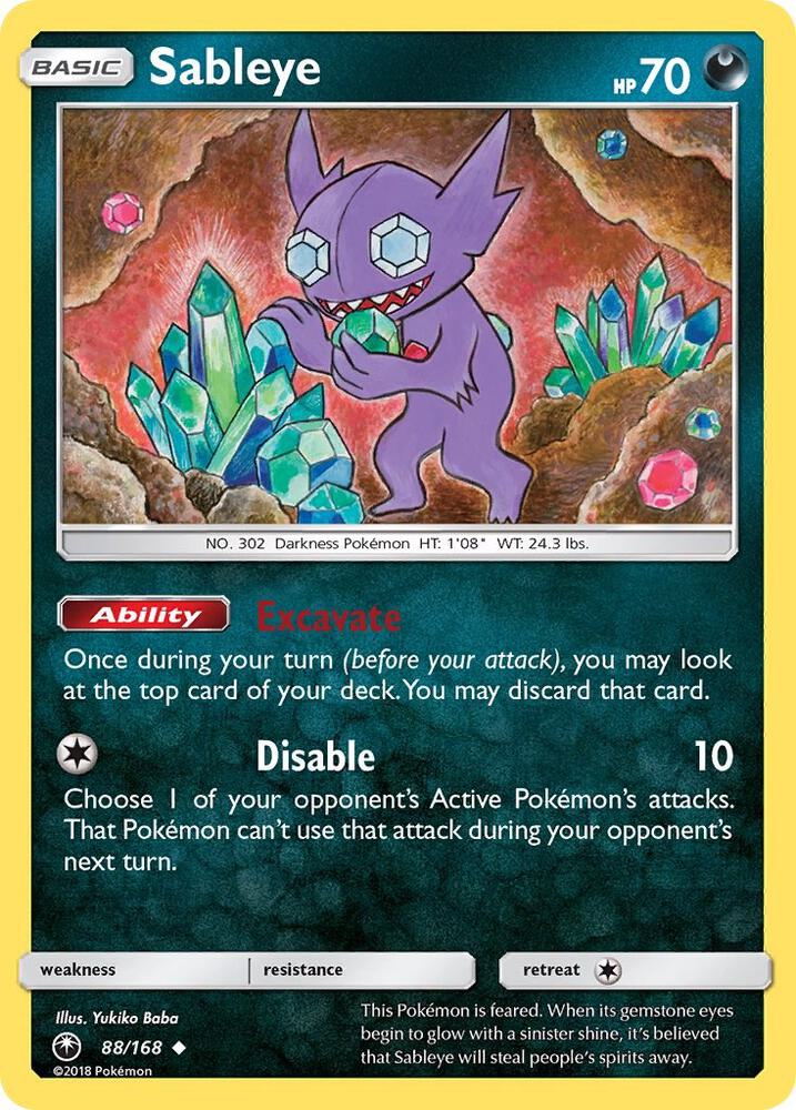 Sableye 88/168 (SM - Celestial Storm)  | Good Games Adelaide SA