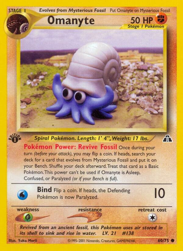 Omanyte 60/75 (Neo Discovery)  - 1st Edition | Good Games Adelaide SA
