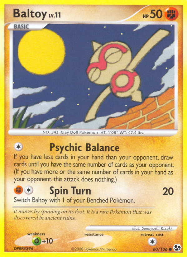 Baltoy (60/106) [Diamond & Pearl: Great Encounters] | Good Games Adelaide SA