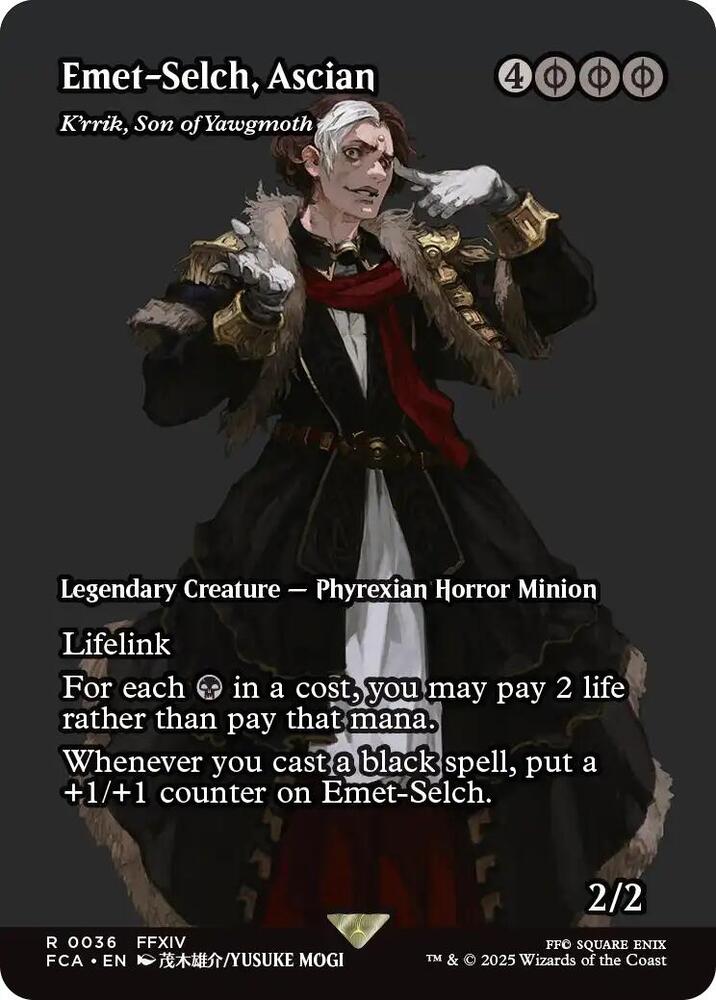 Emet Selch Ascian Krrik Son of Yawgmoth  36 (FINAL FANTASY: Through the Ages)  - Foil | Good Games Adelaide SA