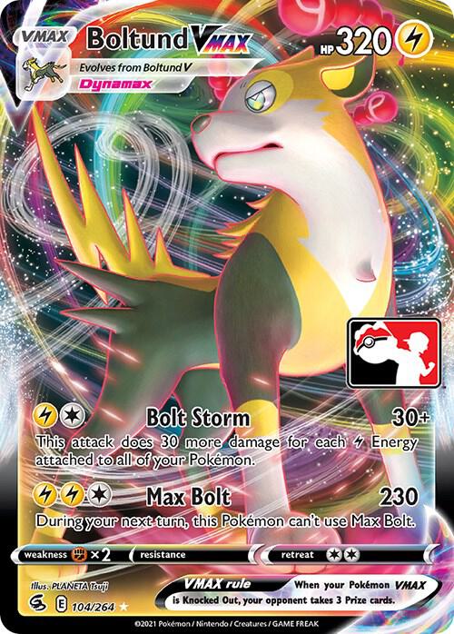 Boltund VMAX Series 2 104/264 (Prize Pack Series Cards)  - Holofoil | Good Games Adelaide SA