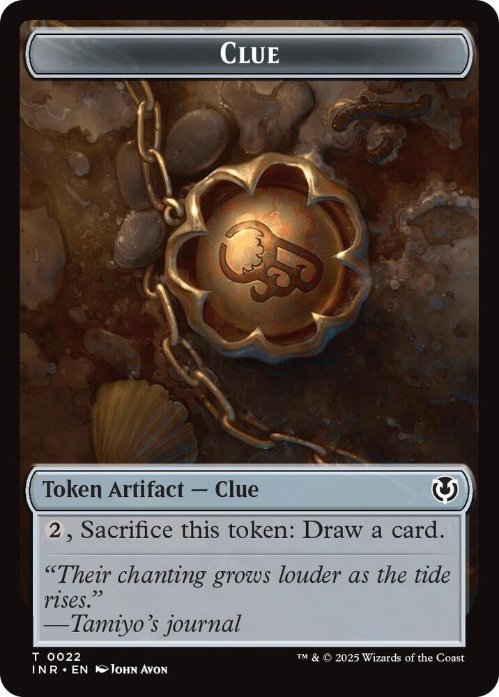 Clue Eldrazi Horror Double Sided Token 22 // 1 (Innistrad Remastered)  - Foil | Good Games Adelaide SA