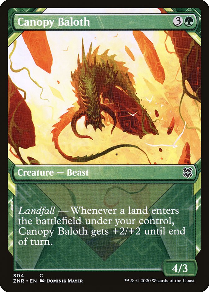 Canopy Baloth (Showcase) [Zendikar Rising] | Good Games Adelaide SA