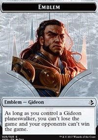 Emblem - Gideon of the Trials // Zombie Token [Amonkhet] | Good Games Adelaide SA