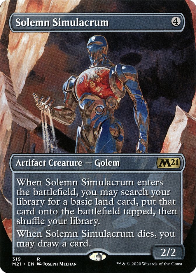Solemn Simulacrum (Alternate Art) [Core Set 2021] | Good Games Adelaide SA