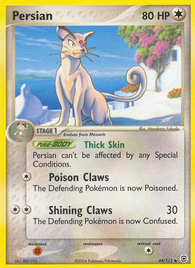 Persian (44/112) [EX: FireRed & LeafGreen] | Good Games Adelaide SA
