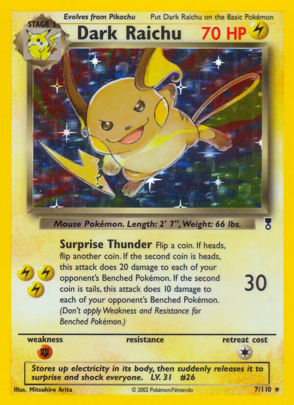 Dark Raichu (7/110) (WotC) (Theme Deck Exclusive) [Legendary Collection] | Good Games Adelaide SA