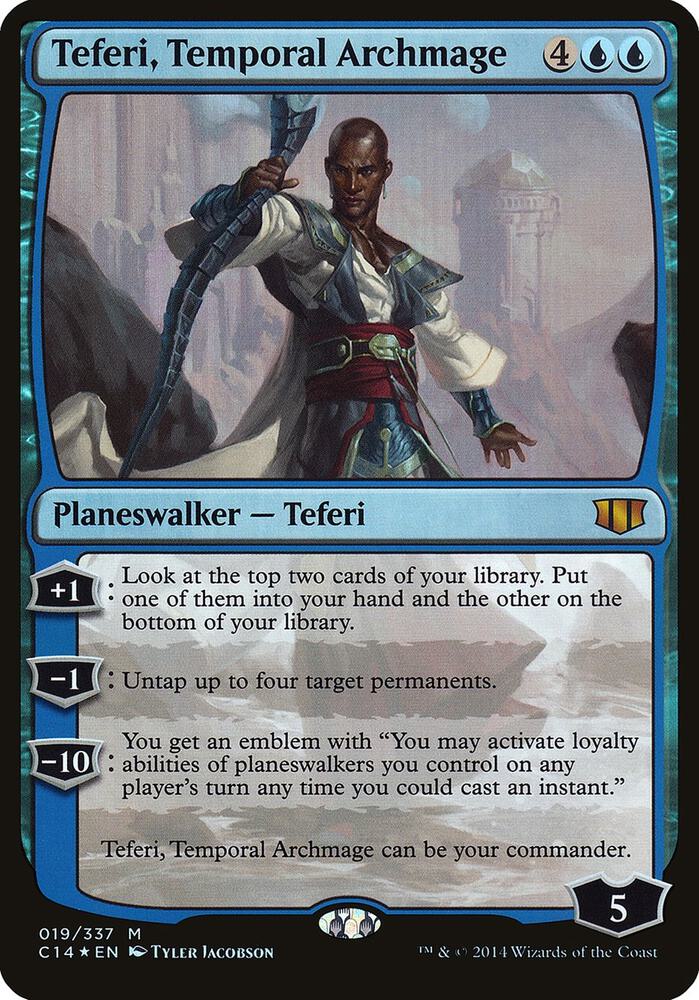 Teferi Temporal Archmage Commander 2014 19 (Oversize Cards)  - Foil | Good Games Adelaide SA