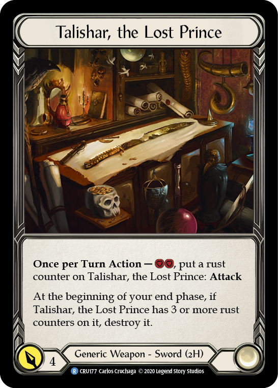 Talishar, the Lost Prince [CRU177] 1st Edition Cold Foil | Good Games Adelaide SA