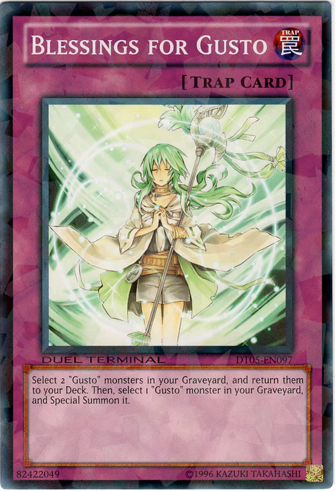 Blessings for Gusto [DT05-EN097] Common | Good Games Adelaide SA