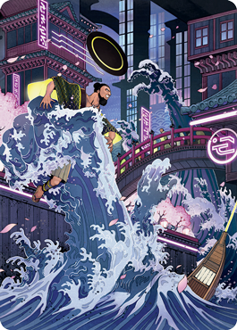 Invoke Despair Art Card [Kamigawa: Neon Dynasty Art Series] | Good Games Adelaide SA