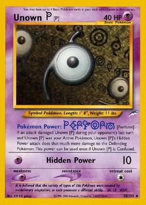 Unown [P] (58/105) [Neo Destiny Unlimited] | Good Games Adelaide SA