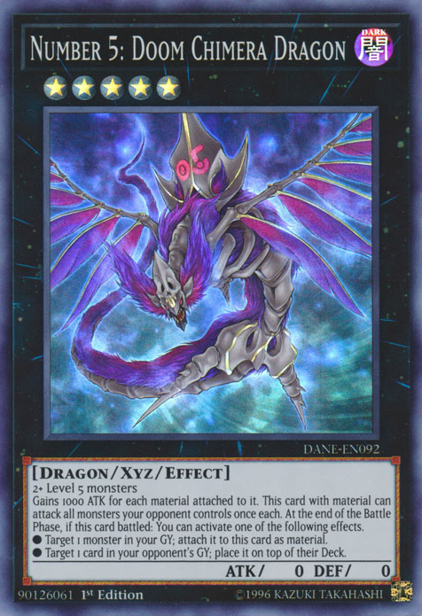 Number 5: Doom Chimera Dragon [DANE-EN092] Super Rare | Good Games Adelaide SA