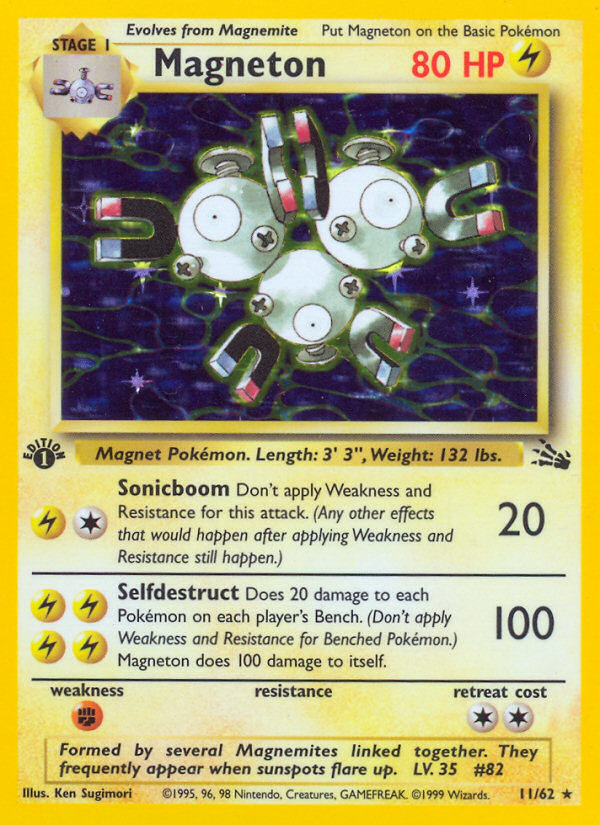 Magneton (11/62) [Fossil 1st Edition] | Good Games Adelaide SA