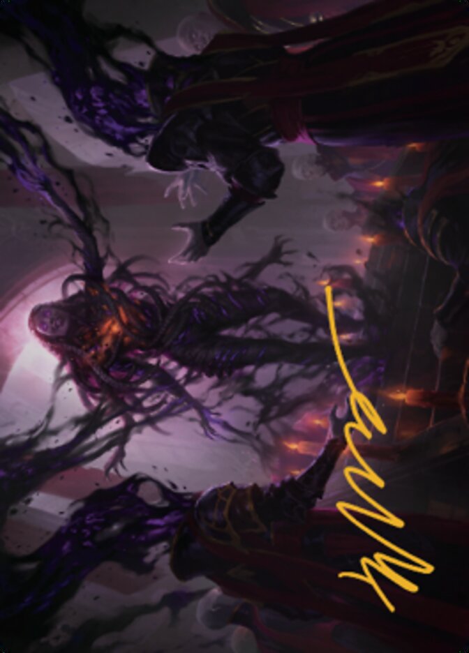 Braids, Arisen Nightmare Art Card 1 (Gold-Stamped Signature) [Dominaria United Art Series] | Good Games Adelaide SA