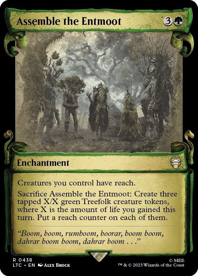 Assemble the Entmoot 438 (Commander: The Lord of the Rings: Tales of Middle-earth)  - Showcase Scroll Foil | Good Games Adelaide SA