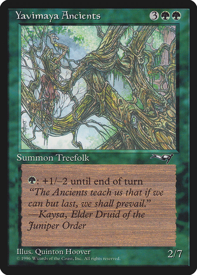 Yavimaya Ancients (Druid Art) [Alliances] | Good Games Adelaide SA