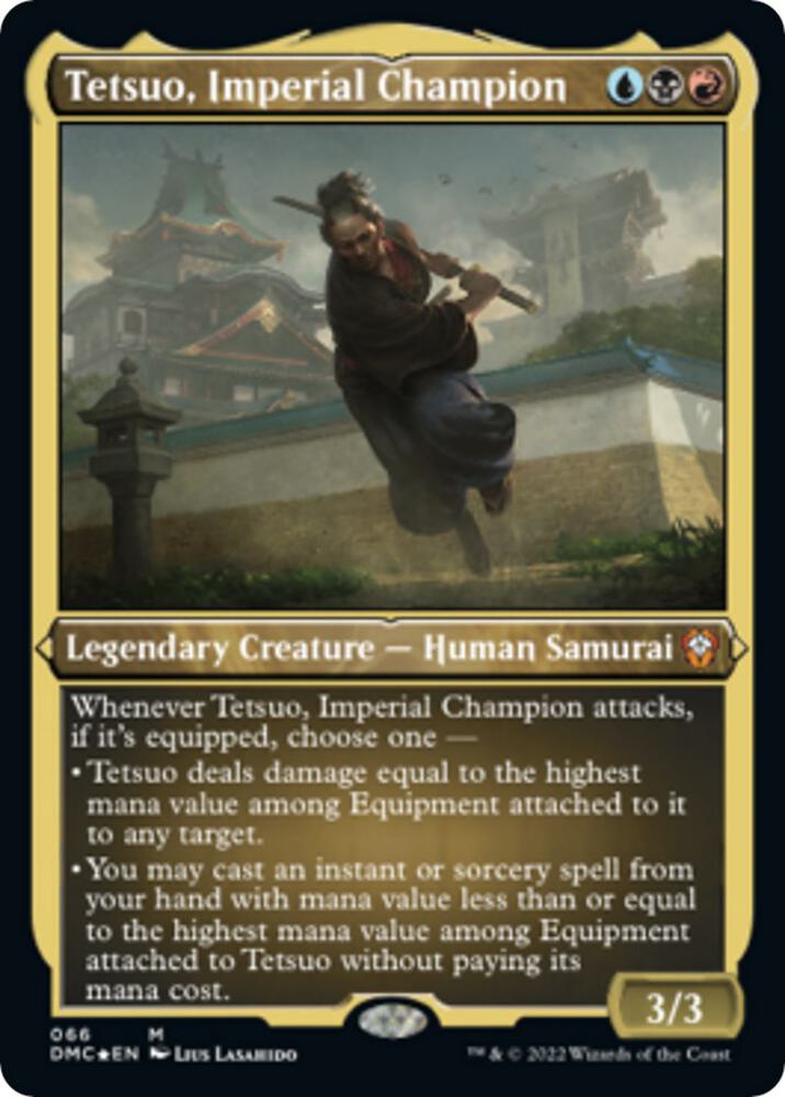 Tetsuo Imperial Champion Foil Etched 66 (Commander: Dominaria United)  - Foil | Good Games Adelaide SA