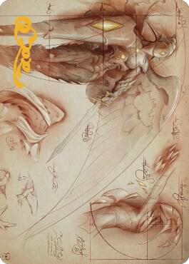 Platinum Angel Art Card Gold Stamped Signature 71 (Art Series: The Brothers' War)  | Good Games Adelaide SA