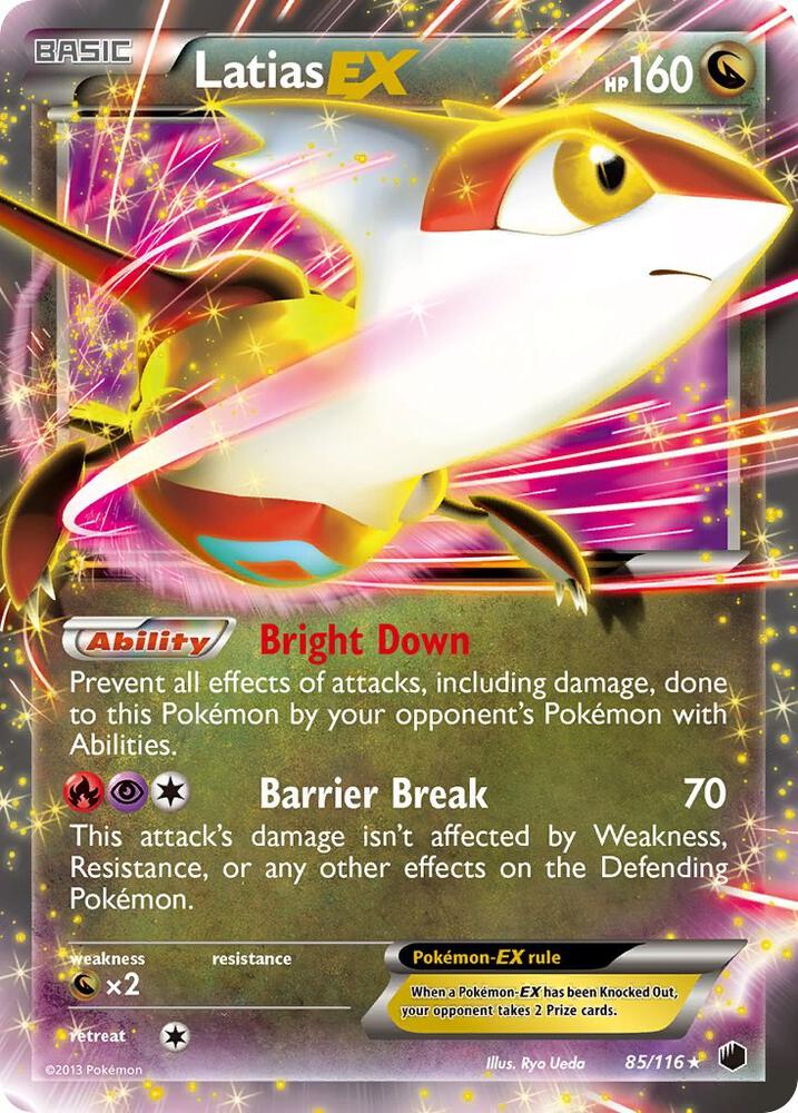 Latias EX 85/116 (Plasma Freeze)  - Holofoil | Good Games Adelaide SA