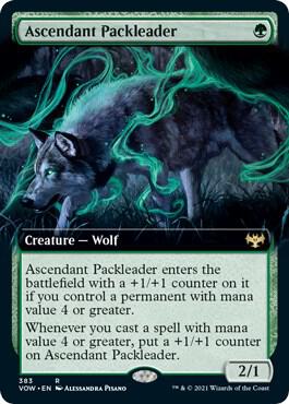 Ascendant Packleader Extended Art 383 (Innistrad: Crimson Vow)  - Foil | Good Games Adelaide SA