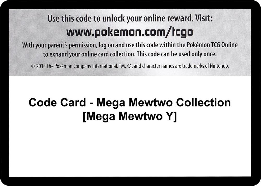 Code Card Mega Mewtwo Collection Mega Mewtwo Y  (XY - BREAKthrough)  | Good Games Adelaide SA