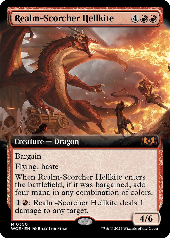Realm-Scorcher Hellkite 350 (Wilds of Eldraine)  | Good Games Adelaide SA