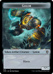 The Monarch // Golem Double-Sided Token [Phyrexia: All Will Be One Commander Tokens] | Good Games Adelaide SA
