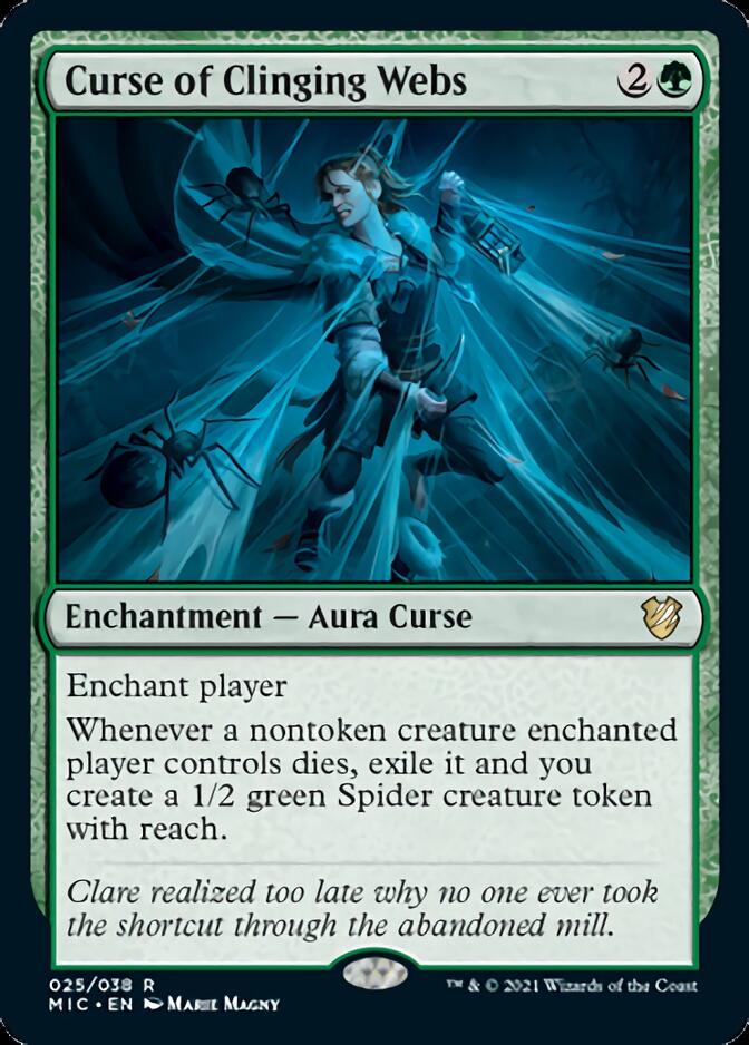 Curse of Clinging Webs [Innistrad: Midnight Hunt Commander] | Good Games Adelaide SA