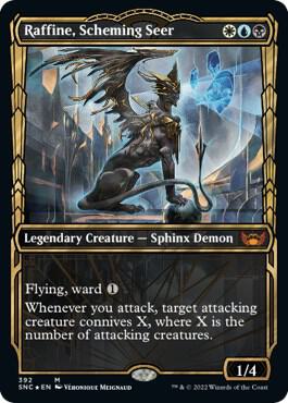 Raffine Scheming Seer Gilded Foil 392 (Streets of New Capenna)  - Foil | Good Games Adelaide SA