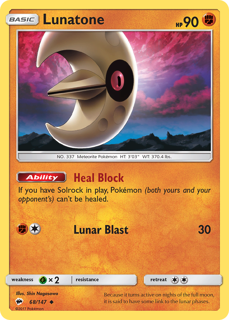 Lunatone (68/147) [Sun & Moon: Burning Shadows] | Good Games Adelaide SA