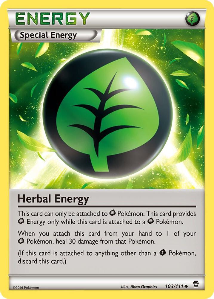 Herbal Energy 103/111 (XY - Furious Fists)  | Good Games Adelaide SA