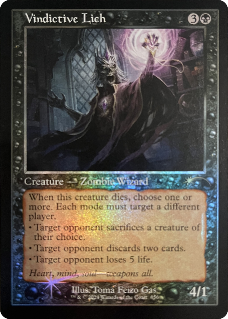 Vindictive Lich (Retro Frame) [Secret Lair Drop Series] | Good Games Adelaide SA