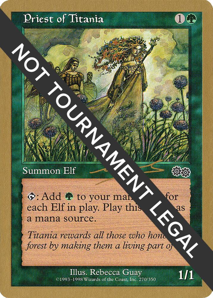 Priest of Titania 2000 Nicolas Labarre USG  (World Championship Decks)  | Good Games Adelaide SA