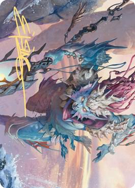 Umara Wizard Art Card Gold Stamped Signature 52 (Art Series: Zendikar Rising)  | Good Games Adelaide SA