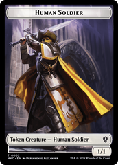 City's Blessing // Human Soldier Double-Sided Token [Murders at Karlov Manor Commander Tokens] | Good Games Adelaide SA