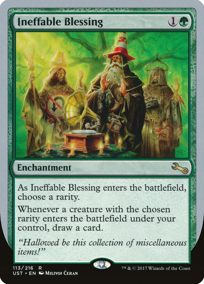 Ineffable Blessing ("choose a rarity") [Unstable] | Good Games Adelaide SA