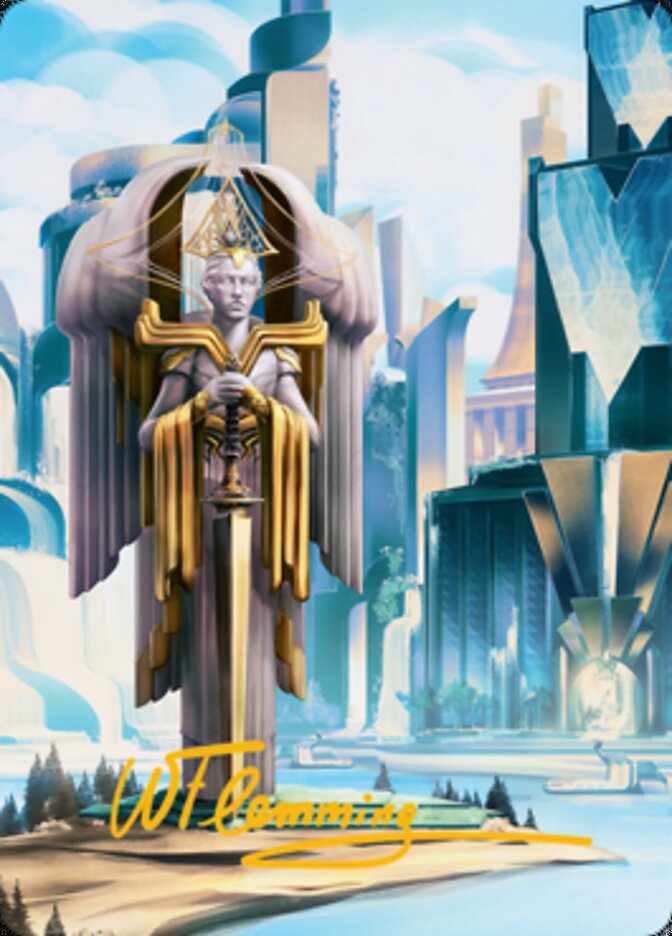 Island Art Card (Gold-Stamped Signature) [Streets of New Capenna Art Series] | Good Games Adelaide SA