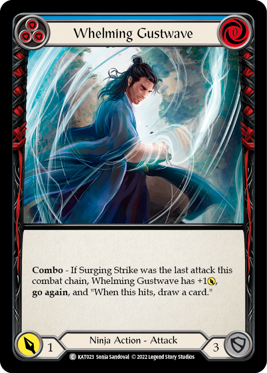 Whelming Gustwave (Blue) [KAT023] (Outsiders Katsu Blitz Deck) | Good Games Adelaide SA