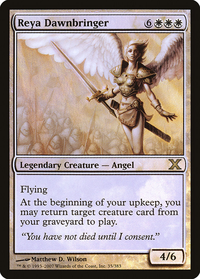 Reya Dawnbringer (Premium Foil) [Tenth Edition] | Good Games Adelaide SA