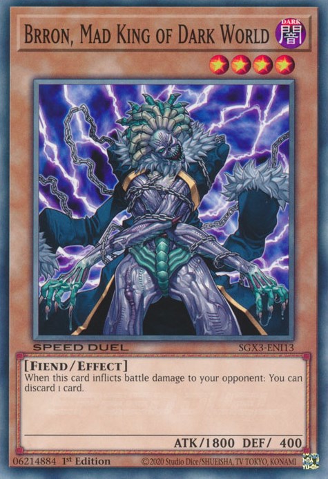 Brron, Mad King of Dark World [SGX3-ENI13] Common | Good Games Adelaide SA
