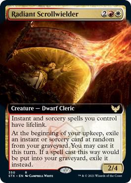 Radiant Scrollwielder Extended Art 350 (Strixhaven: School of Mages)  - Foil | Good Games Adelaide SA