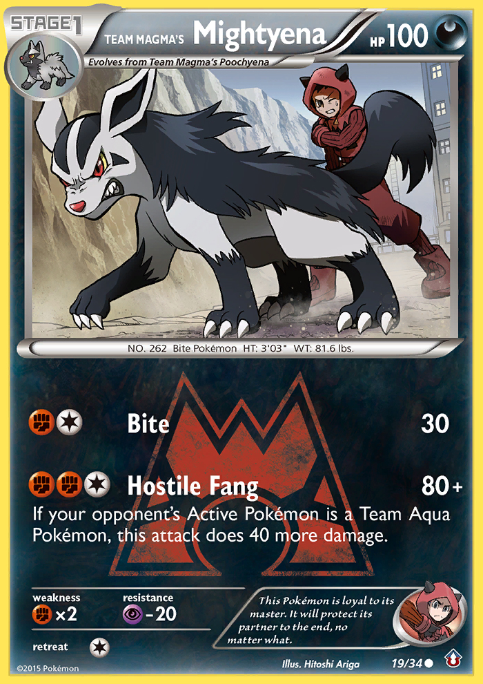 Team Magma's Mightyena (19/34) [XY: Double Crisis] | Good Games Adelaide SA