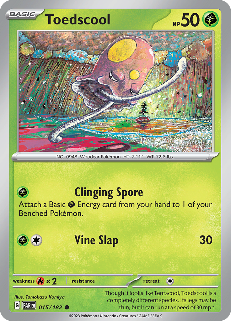 Toedscool (015/182) [Scarlet & Violet: Paradox Rift] | Good Games Adelaide SA