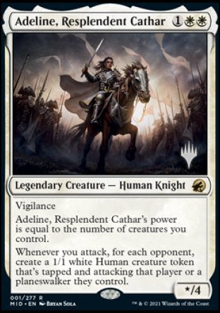 Adeline, Resplendent Cathar (Promo Pack) [Innistrad: Midnight Hunt Promos] | Good Games Adelaide SA